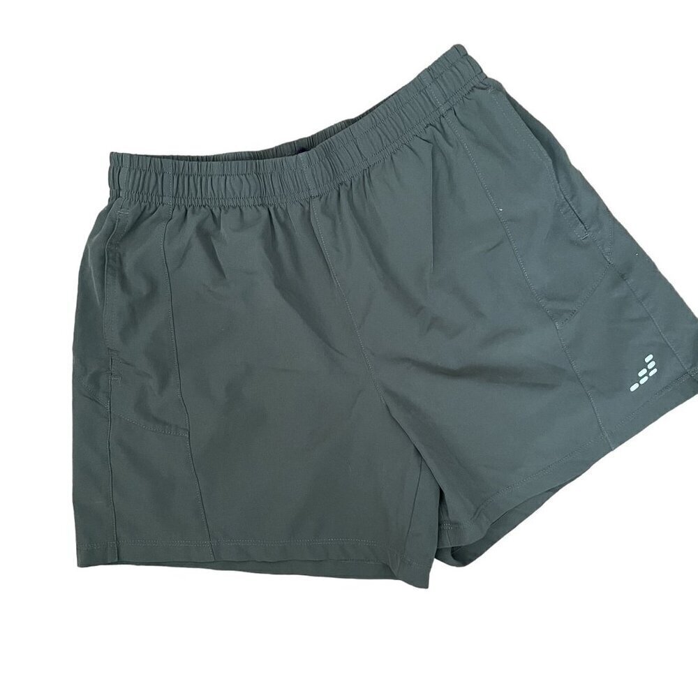 BCG‎ dark camo green women size small workout athletic shorts pockets casual